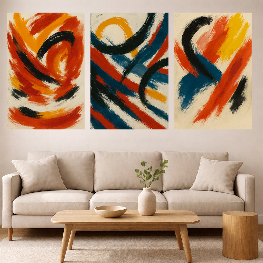 Arte mural abstracto moderno