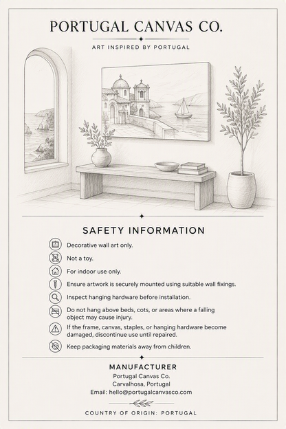 Product information and manufacturer details for Golden Tango Embrace canvas - Portugal Canvas Co


