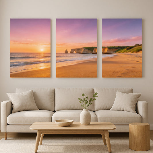 Mediterranean Beach Collection – Serene Coastal Wall Art.