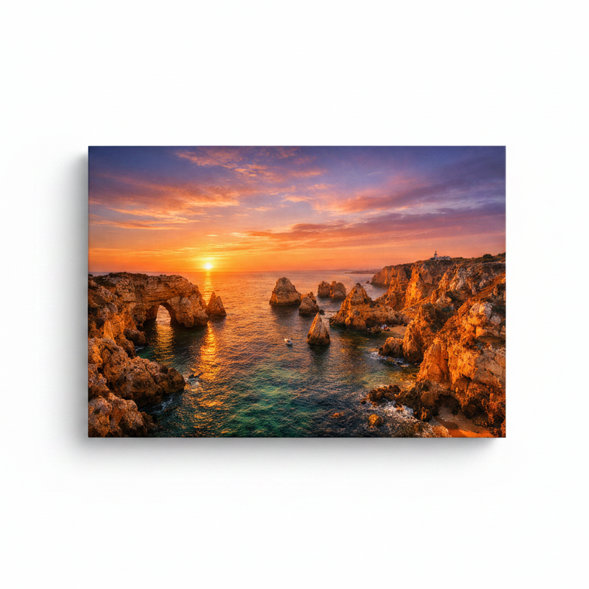 Ponta da Piedade Sunset – White Background Mockup