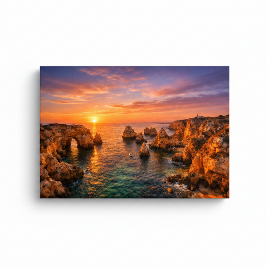 Ponta da Piedade Sunset – White Background Mockup